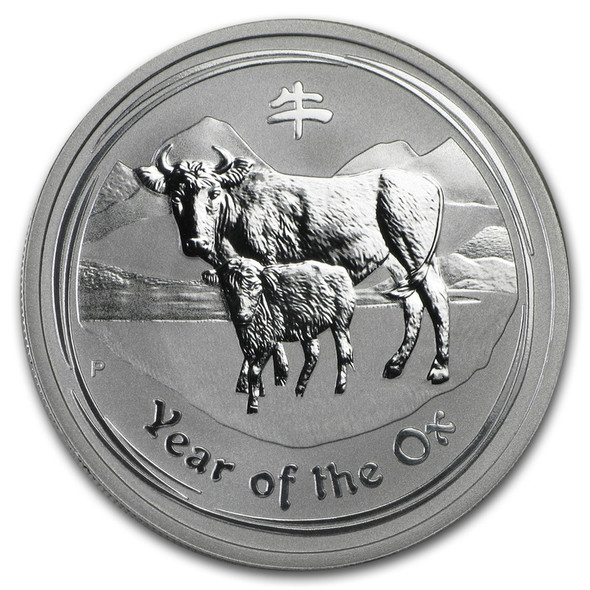 2009 1/2 oz Australia Silver Lunar Ox BU - Series II 2009 1/2 oz Australia Silver Lunar Ox BU - Series II