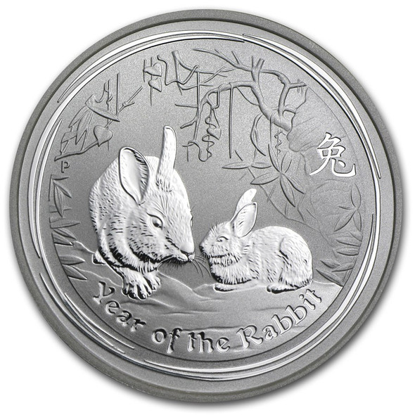 2011 1/2 oz Australia Silver Lunar Rabbit BU - Series II 2011 1/2 oz Australia Silver Lunar Rabbit BU - Series II