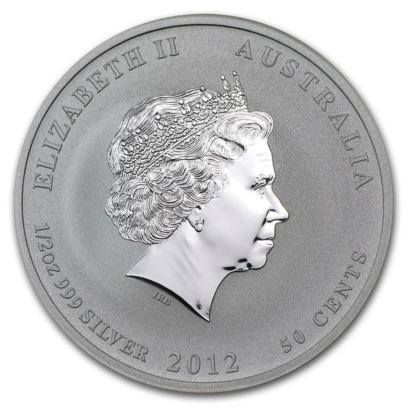2012 1/2 oz Australia Silver Lunar Dragon BU - Series II 2012 1/2 oz Australia Silver Lunar Dragon BU - Series II
