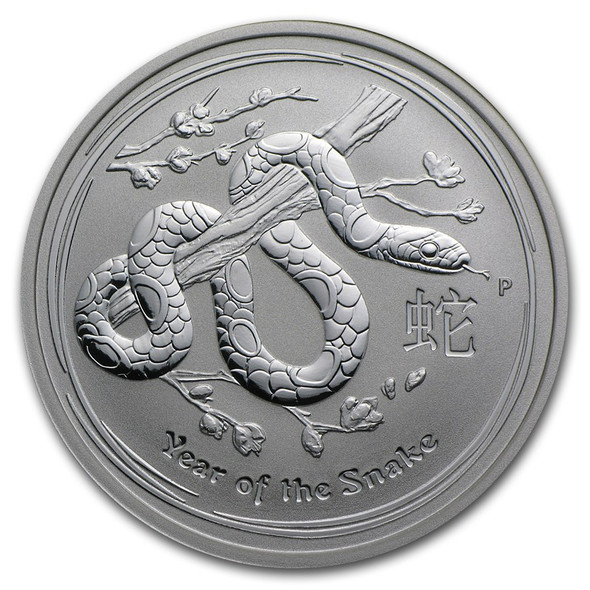 2013 1/2 oz Australia Silver Lunar Snake BU - Series II 2013 1/2 oz Australia Silver Lunar Snake BU - Series II
