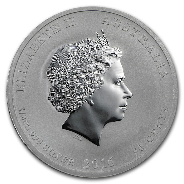 2016 1/2 oz Australia Silver Lunar Monkey BU - Series II 2016 1/2 oz Australia Silver Lunar Monkey BU - Series II
