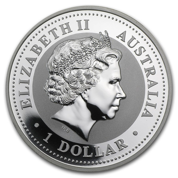 2007 1 oz Australia Silver Lunar Pig BU - Series I