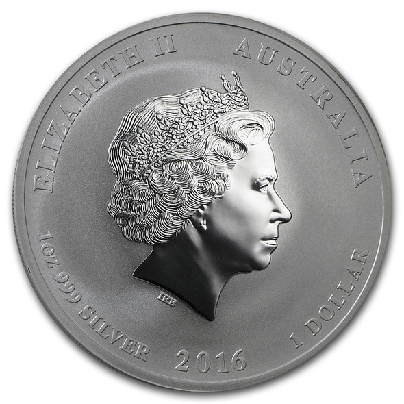 2016 1 oz Australia Silver Lunar Monkey BU - Series II 2016 1 oz Australia Silver Lunar Monkey BU - Series II