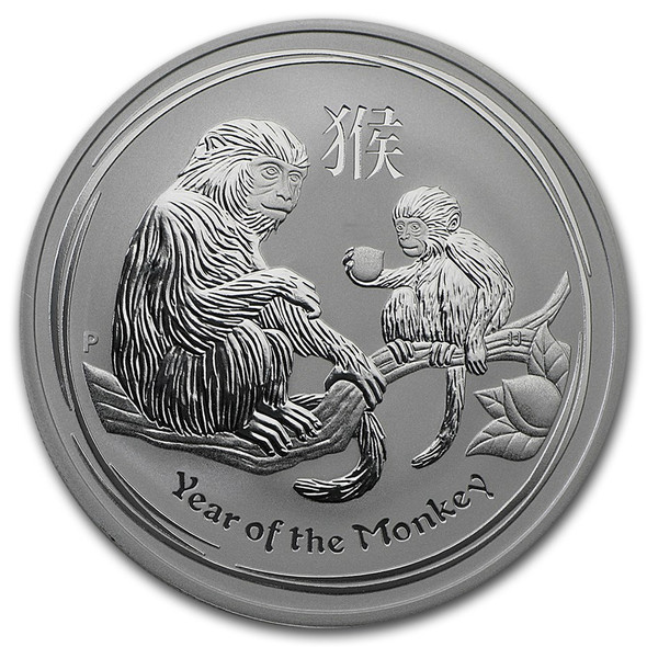 2016 1 oz Australia Silver Lunar Monkey BU - Series II 2016 1 oz Australia Silver Lunar Monkey BU - Series II
