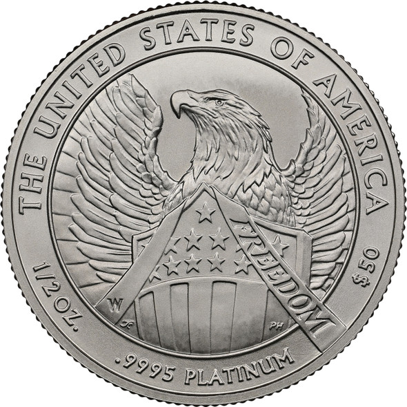 2007-W 1/2 oz Burnished Platinum Eagle $50 (Cap Only)