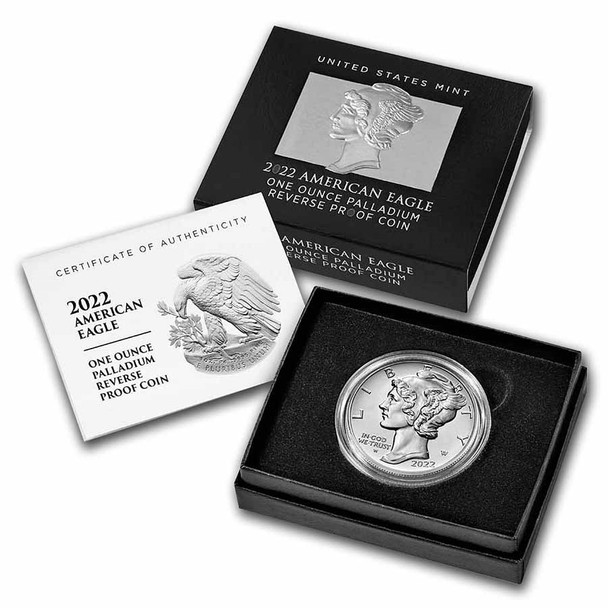 2022-W 1 oz Reverse Proof Palladium Eagle (w/Box & COA)