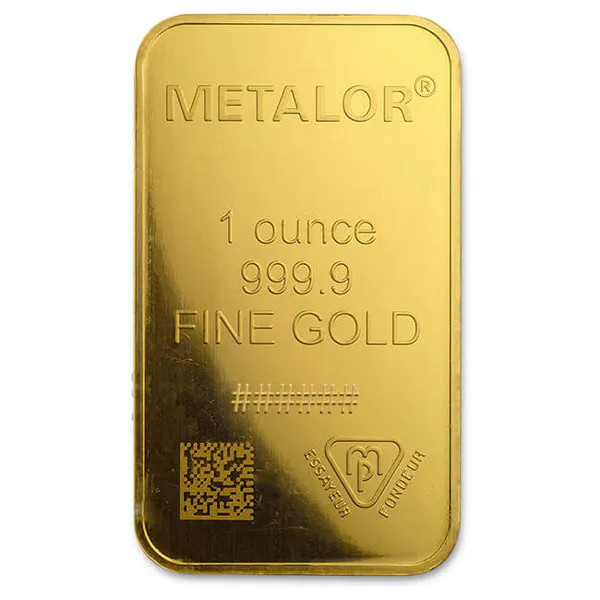 1 oz Gold Bar  .9999 Fine Gold (Brand Varies, Not in Assay Card)