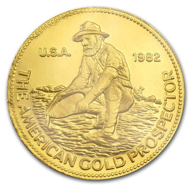 1 oz Gold Round - Engelhard Prospector (Carded)