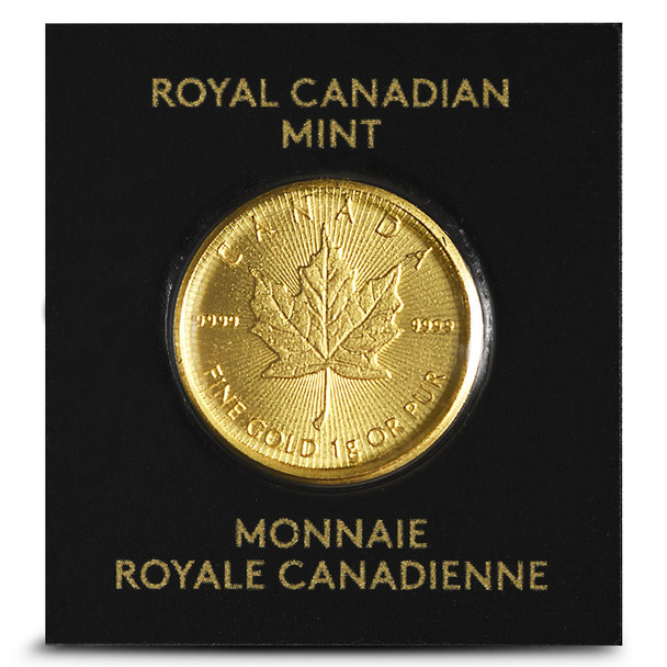 25 x 1 g Canadian MapleGram Gold Coins (Carded)