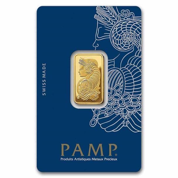 10 gram Gold Bar - PAMP Fortuna (Carded)