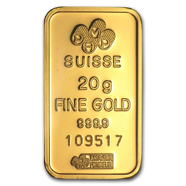 20 gram Gold Bar - Brand Varies (Carded)