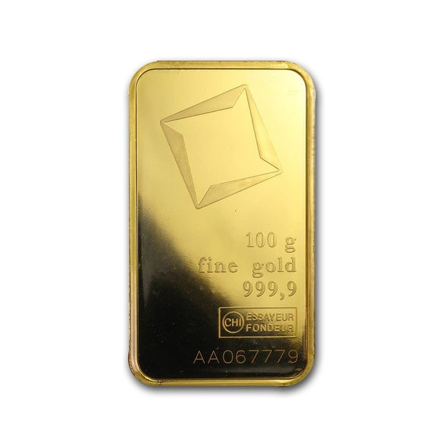 100 gram Gold Bar - Valcambi (Carded)