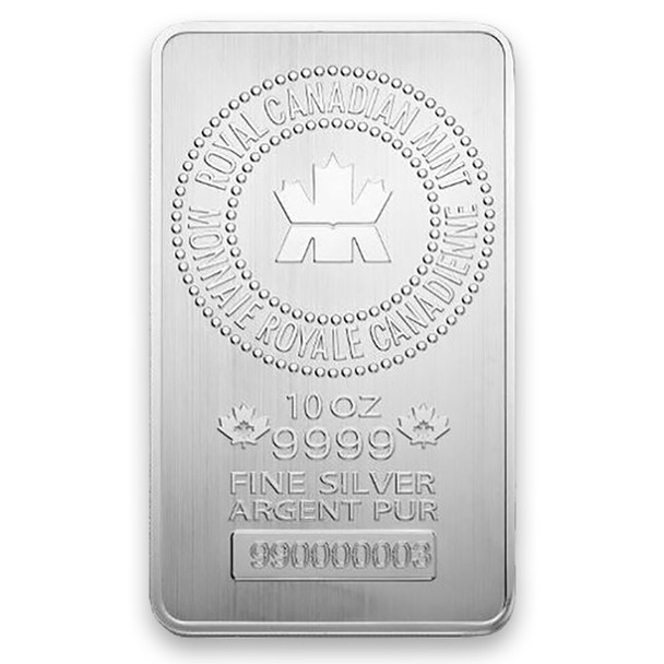 100 oz Silver Bar - Royal Canadian Mint - RCM