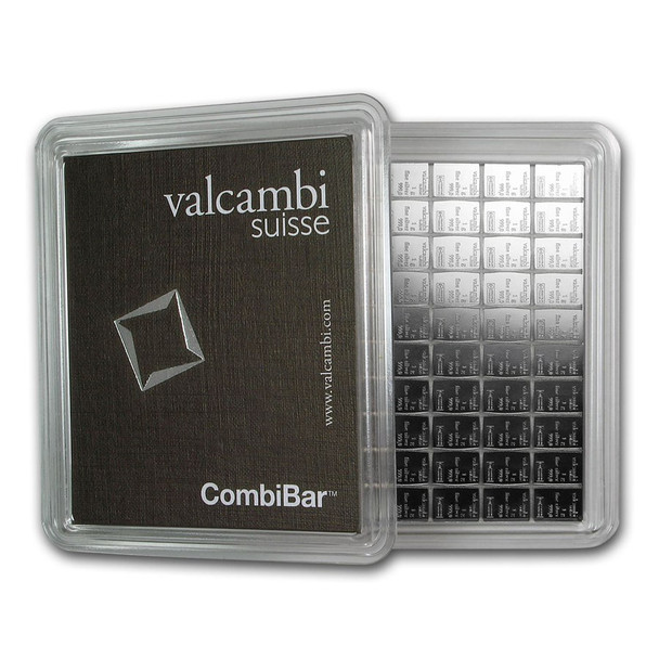 100 x 1 gram Silver Valcambi CombiBar (In Assay)