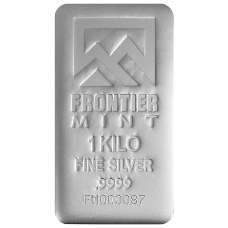 1 Kilo Silver Bar - Frontier Mint (Frosted)