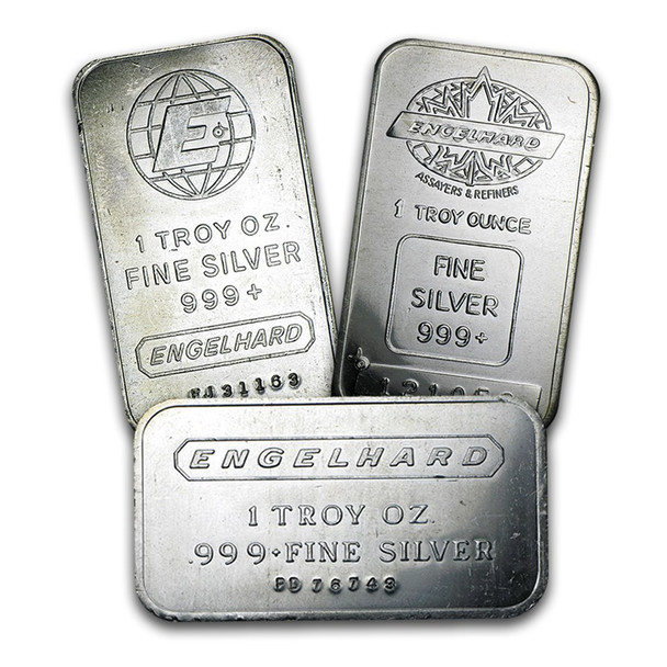1 oz Silver Bar - Engelhard (Design Varies)