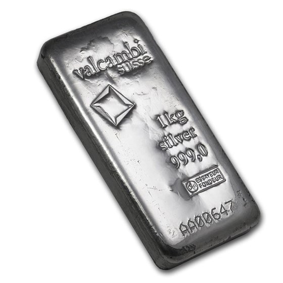 1 Kilo Silver Bar - Valcambi