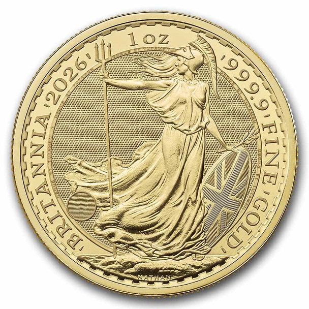 2026 1oz Great Britain Gold Britannia BU