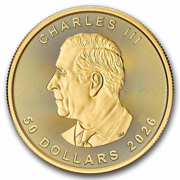 2026 Canadian 1oz Gold Maple Leaf BU