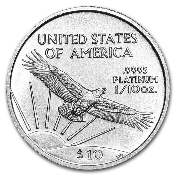 1/10 oz American Platinum Eagle Coin BU