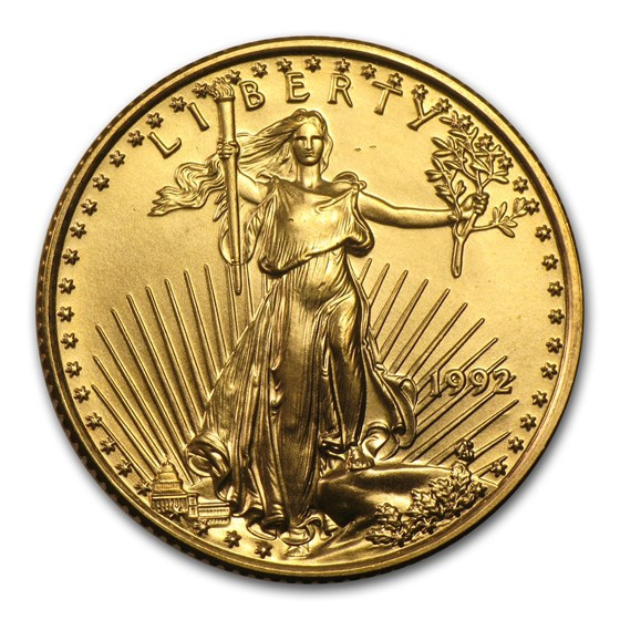 1992 1/4 oz Gold Eagle BU