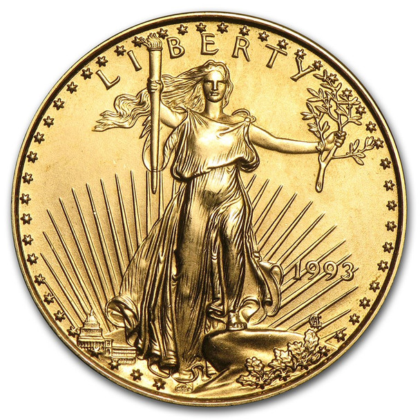 1993 1/4 oz Gold Eagle BU