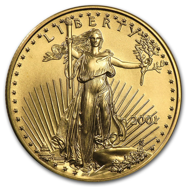 2001 1/2 oz Gold Eagle BU
