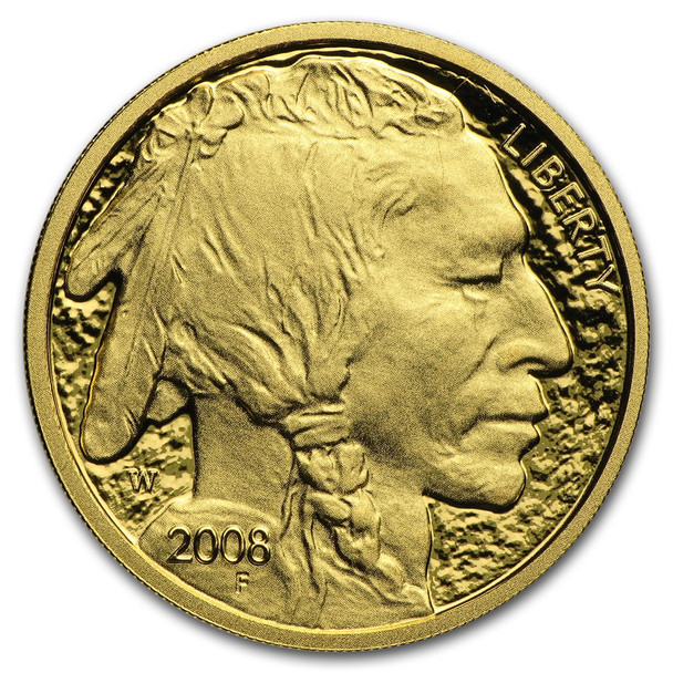 2008-W 1/4 oz Proof Gold Buffalo (w/box & COA)