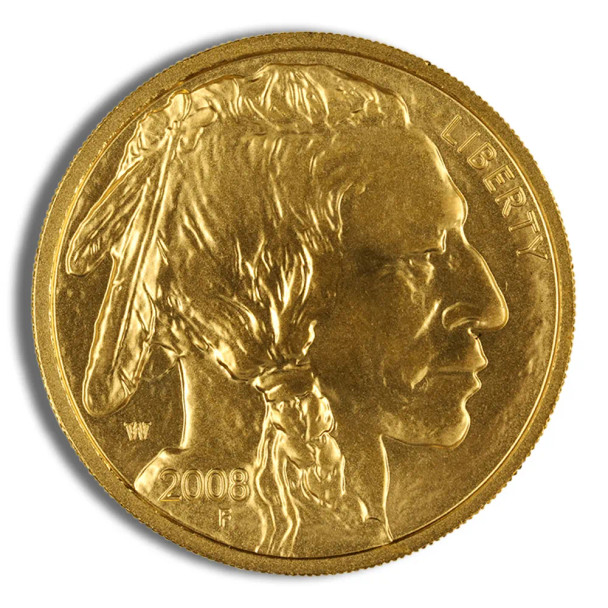 2008-W 1/4 oz Burnished Gold Buffalo (w/box & COA)