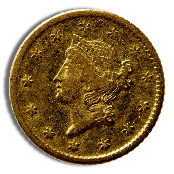 $1 Gold Liberty Type 1 VF
