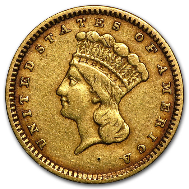 $1 Gold Indian Type 3 VF