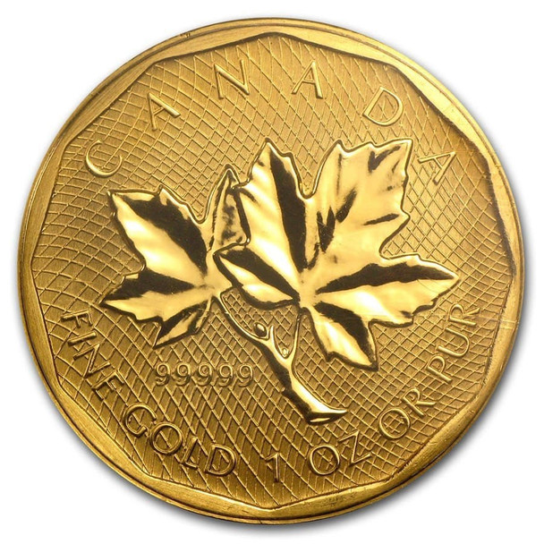 Canada 1 oz (.99999) Gold Coin (w/ Assay Card)