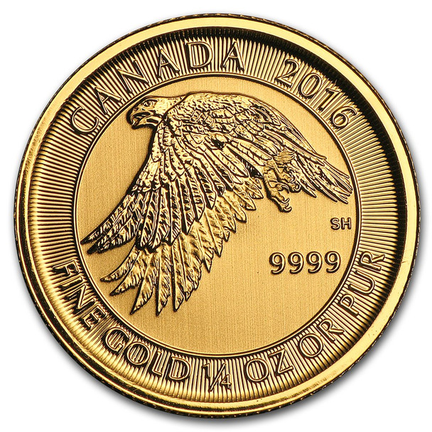 2016 1/4 oz Canadian Snow Falcon Coin