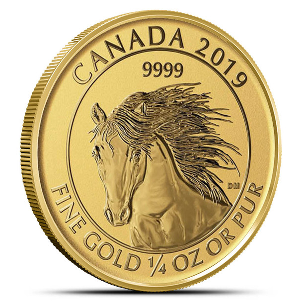2019 1/4 oz Canadian Wild Horse Coin