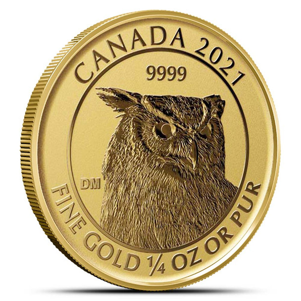 2021 1/4 oz Canadian Great Horned Owl Coin