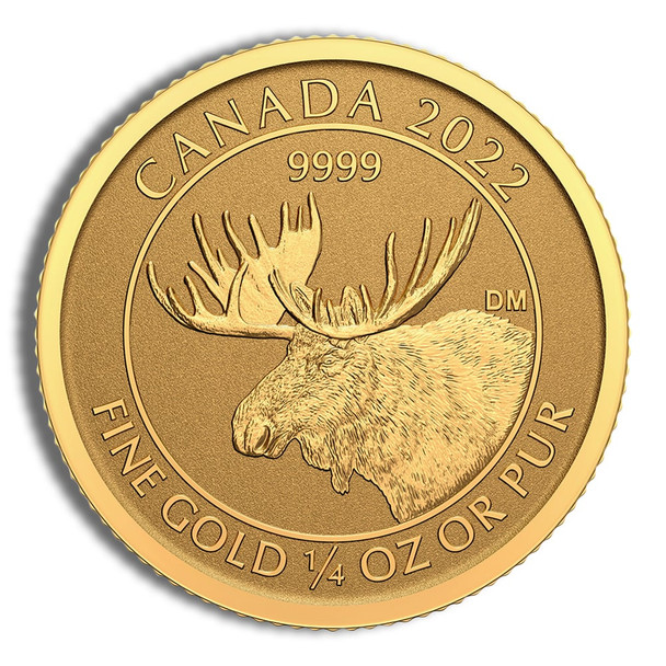 2022 1/4 oz Canadian Moose Coin