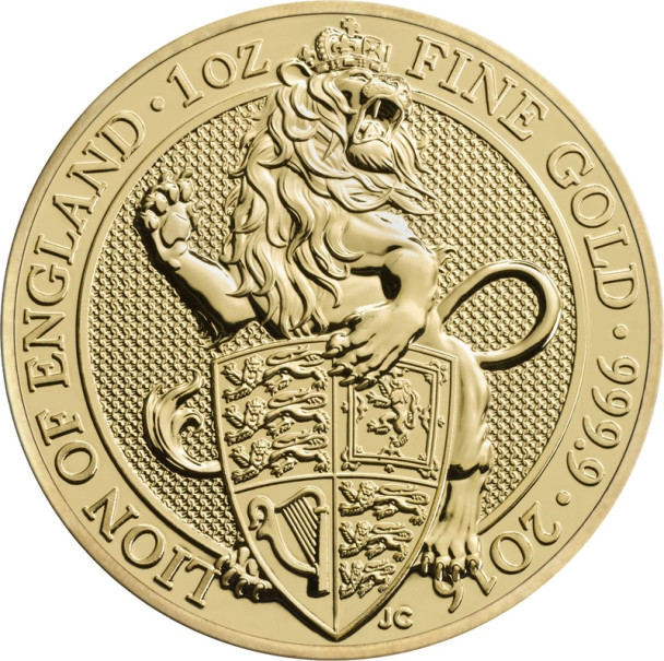 2016 1 oz Great Britain Queen's Beast Gold Coin-Lion