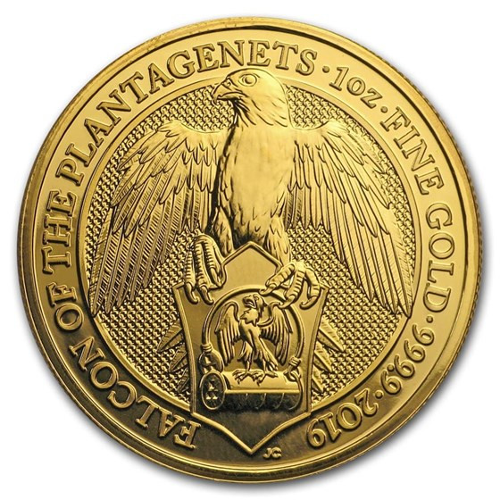 2019 1 oz Great Britain Queen's Beast Gold Coin-Falcon