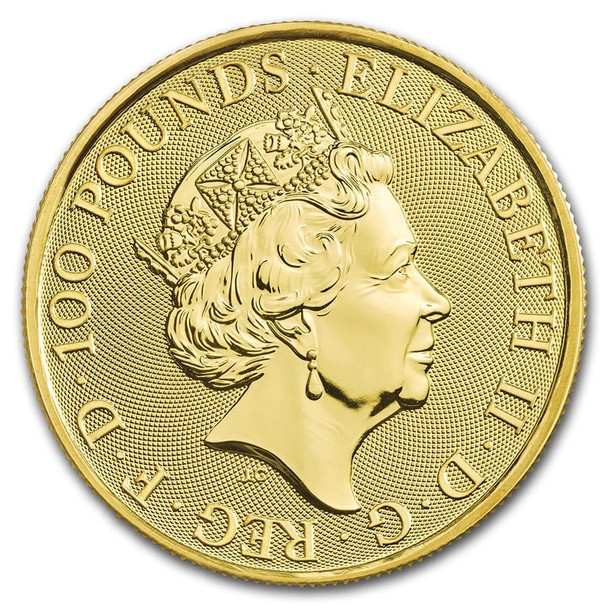 2020 1 oz Great Britain Queen's Beast Gold Coin-White Lion