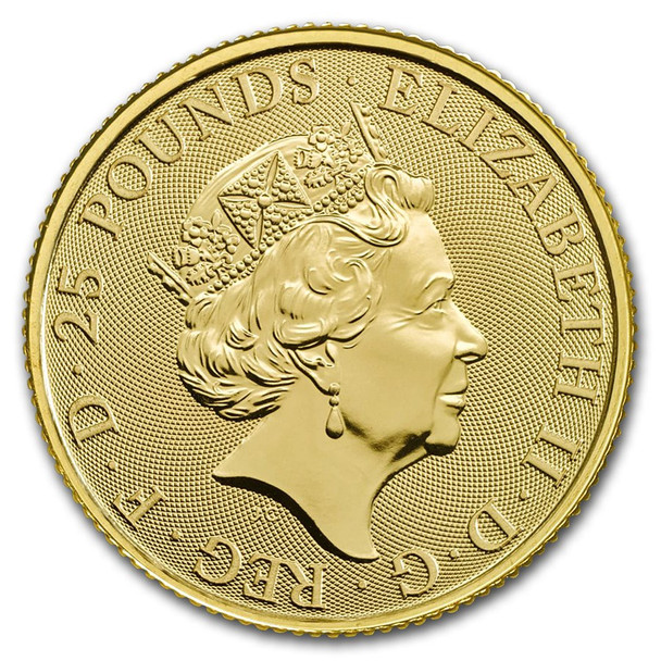 2018 1/4 oz Great Britain Queen's Beast Gold Coin-Unicorn