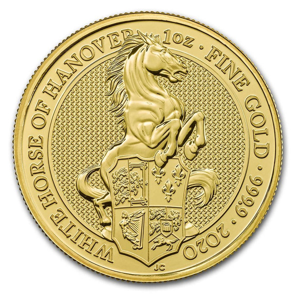 2020 1/4 oz Great Britain Queen's Beast Gold Coin-White Horse