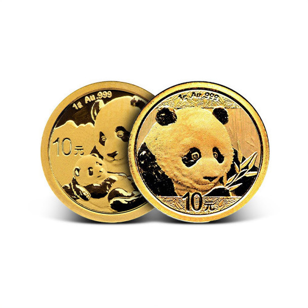 1 Gram China Gold Panda BU-Unsealed