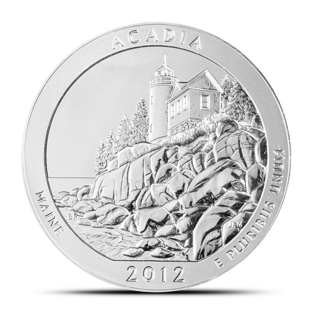 2012 5 oz ATB Acadia Silver Coin - BU
