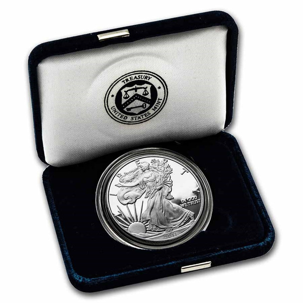 Proof Silver Eagle- Box & COA