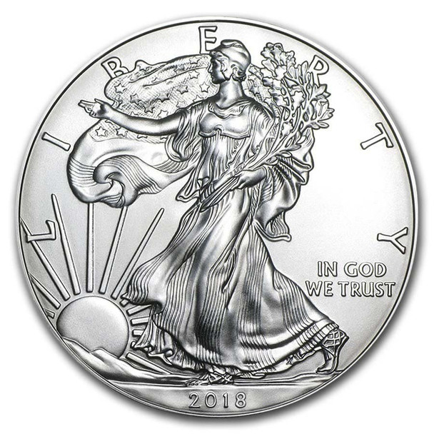 2018 1oz Silver Eagle 500 Coin-Monster Box BU