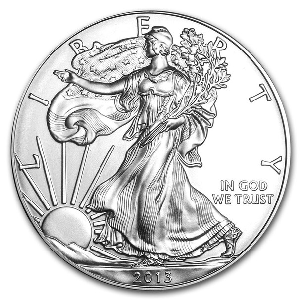 2013 1oz Silver Eagle 500 Coin-Monster Box BU