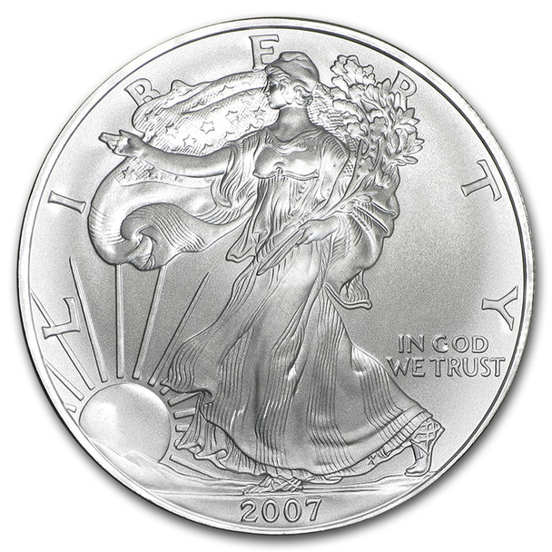 2007 1oz Silver Eagle 500 Coin-Monster Box BU