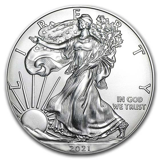2021 1oz American Silver Eagle Type 1 BU