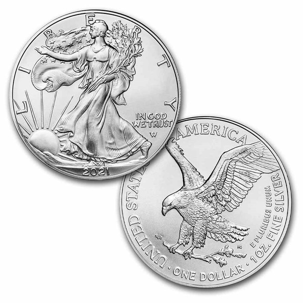 2021 1oz American Silver Eagle Type 2 BU