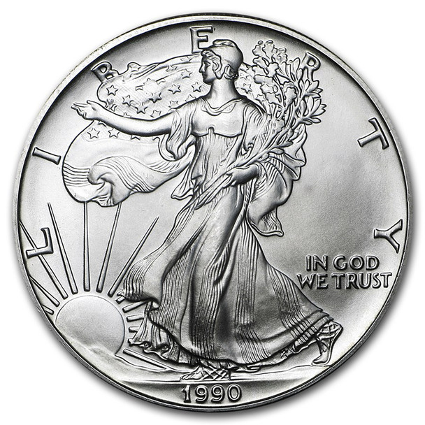 1990 1oz American Silver Eagle BU
